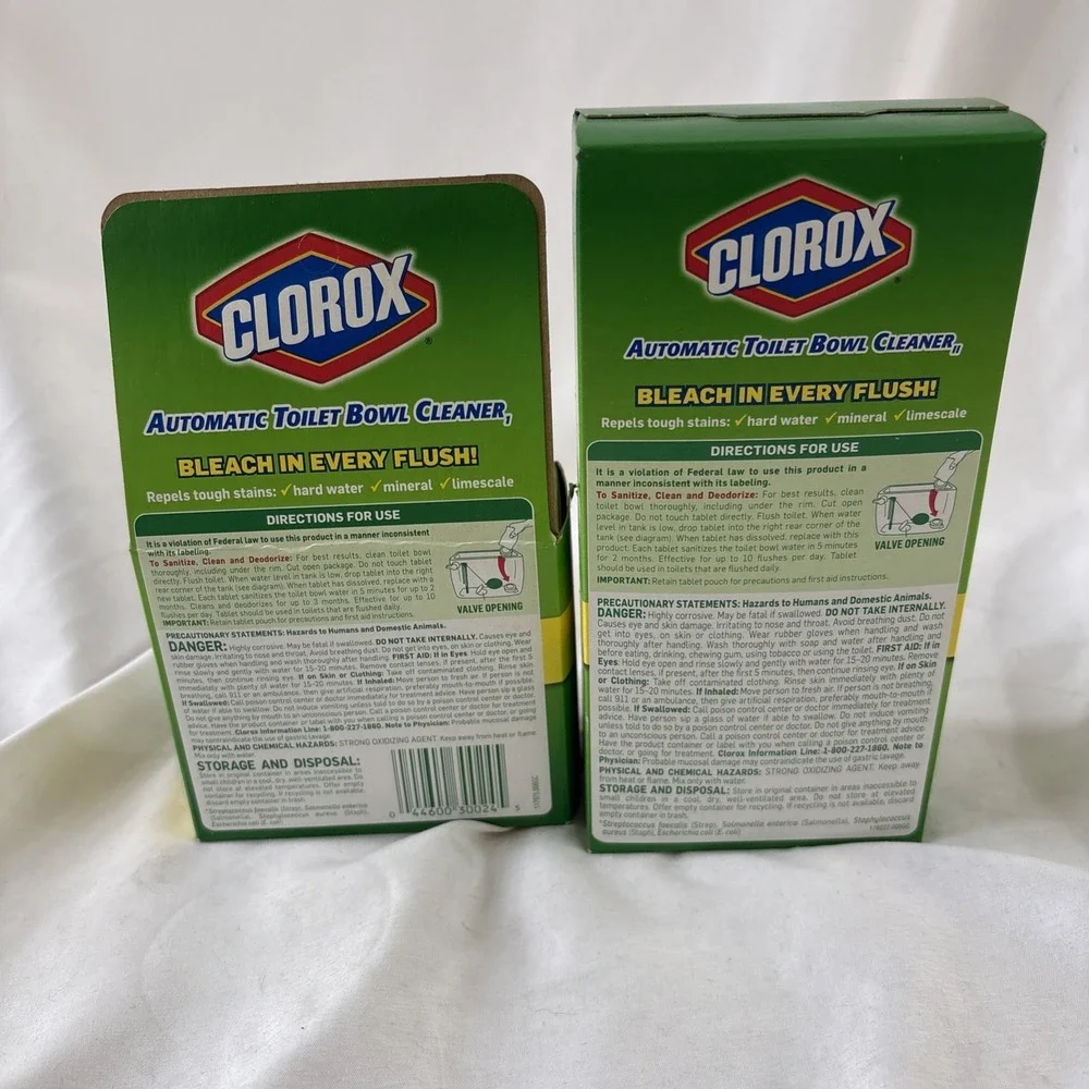 Clorox 2 & 4 Pack Automatic Toilet Bowl Cleaner Tablets w/Bleach 3.5 oz Each NEW